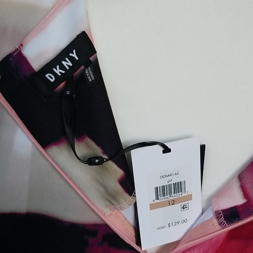 DKNY Sleeveless Shift NWT Sz 12 - Picture 4 of 8